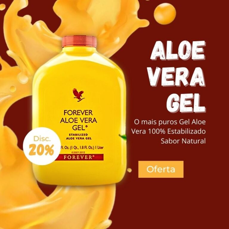 Forever Aloe Vera Gel Suco Natural Vegano Puro Babosa