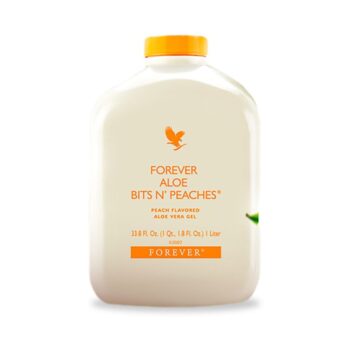 Forever-Aloe-Bits'n-Peaches-Gel-Suco-Aloe-Vera-Pêssego-foreverbylu