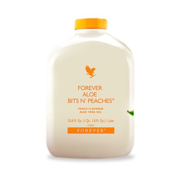 Forever-Aloe-Bits'n-Peaches-Gel-Suco-Aloe-Vera-Pêssego-foreverbylu