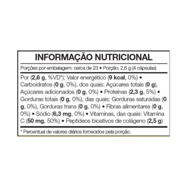 Forever-Bio-Active-Colágeno-foreverbylu-tabela-nutricional