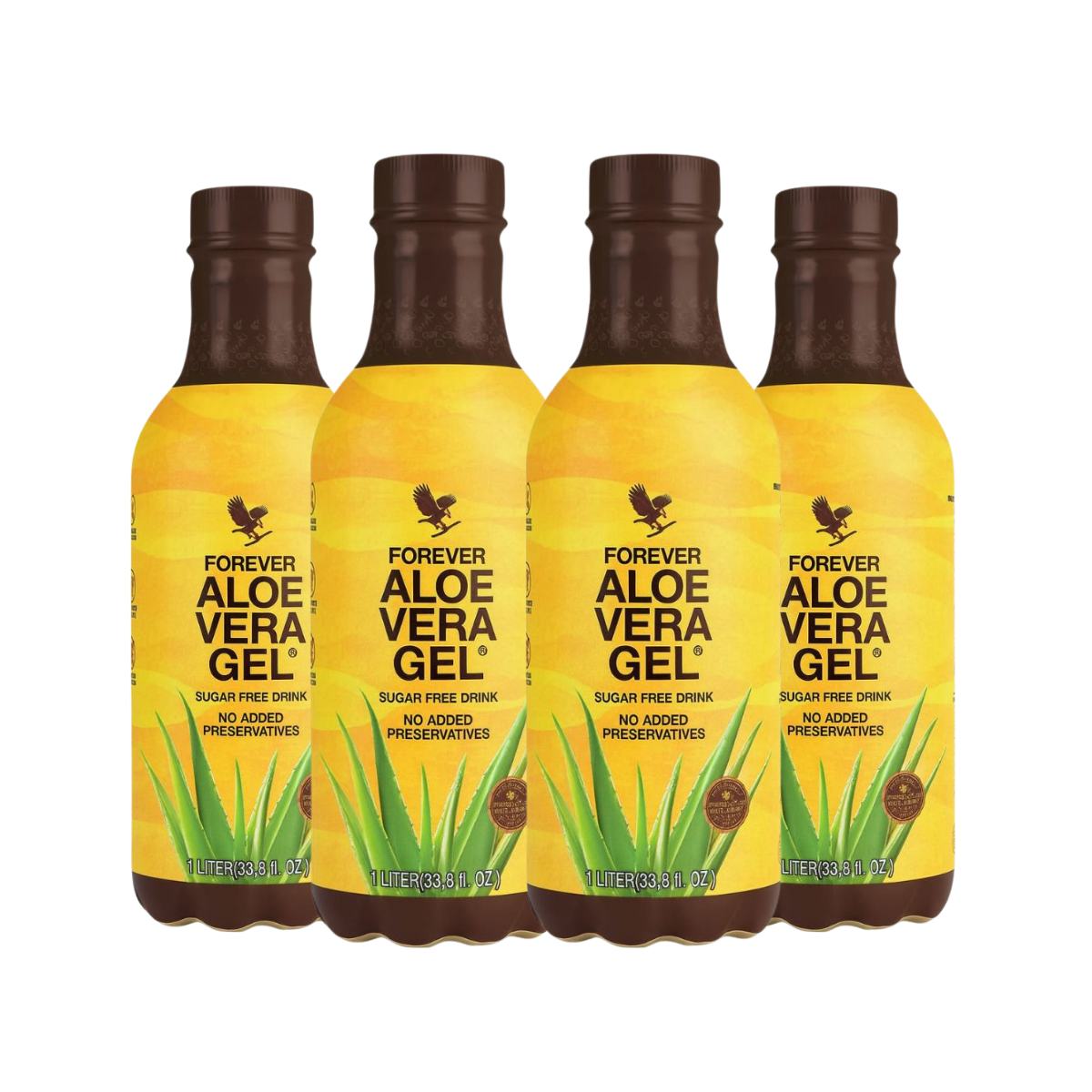 Kit com 4 embalagens de Aloe Vera Gel Forever Living